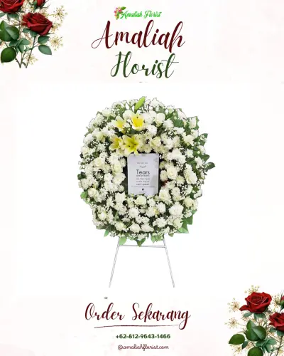Krans Bunga Duka Cita di Cikalang